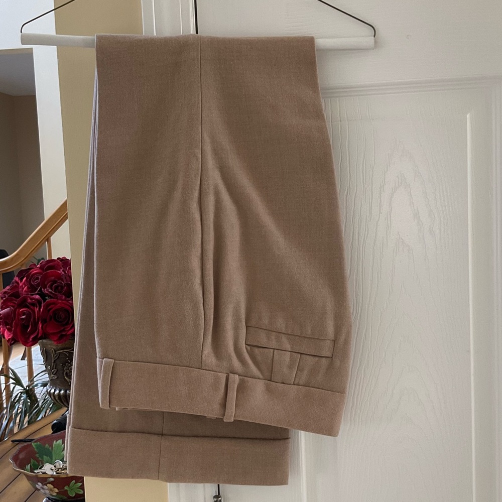 Banana Republic Women's Tan Wide Leg Wool Pants